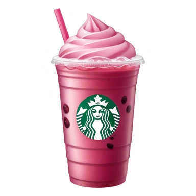 strawberry acai refresher from starbucks sticker