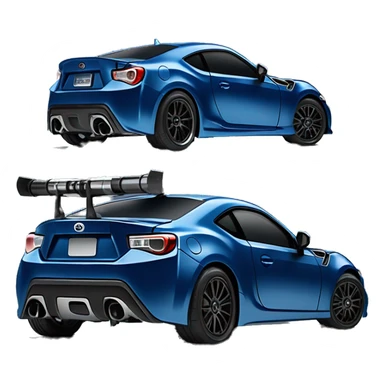 Rear view Fr-s Haunted Darth Vader’s dark pearl-blue race car, glowing light saber bumpers, wide rear wing, silver wheels  sticker