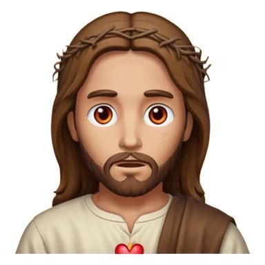 Jesus with burning Eyes an With hears  sticker