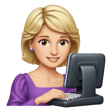 content face typing, Princess Diana sticker