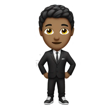 Handball player with a white and black suit sticker