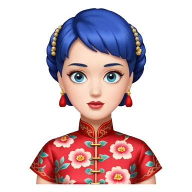 Katy Perry, wearing cheongsam sticker