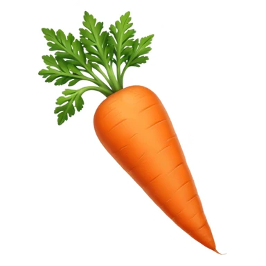 Carrot with green top sticker