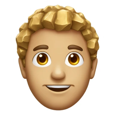 Visage de rocher  sticker