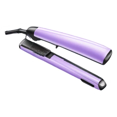 pastel purple hair straightener curling iron sticker