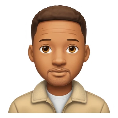 will smith with no beard sticker