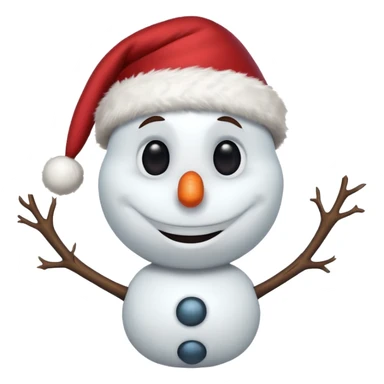 olaf with christmas hat sticker