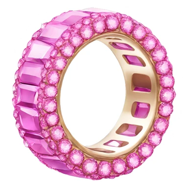 big pink blinged ring sticker