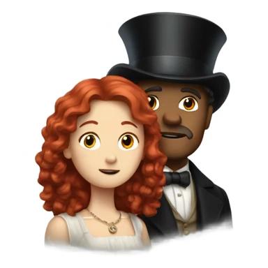 Red headed girl with Leonardo on the titanic sticker