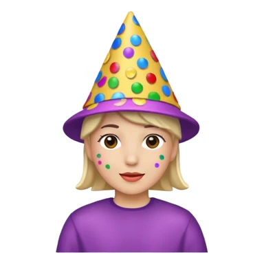 Happy Birthday Confetti Hat sticker