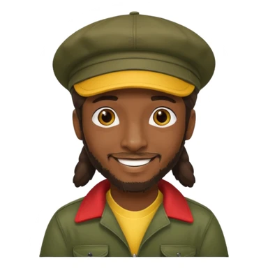 reggae dj casquette  sticker