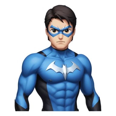 nightwing with white eyes analyzing evidence sticker