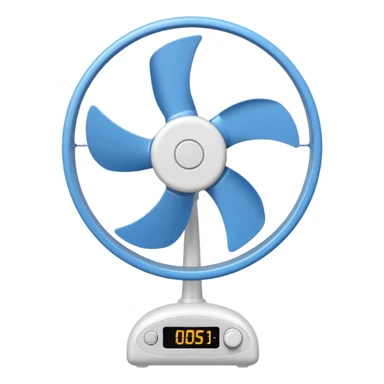 electric fan cartoon sticker