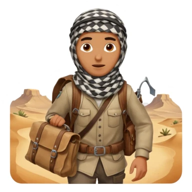Desert Nomad Traveler sticker