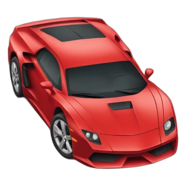 exotic red car sticker