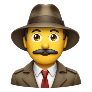 Chat avec un chapeau de detective sticker