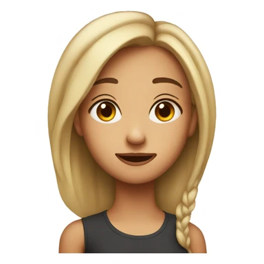 Girl side eye sticker