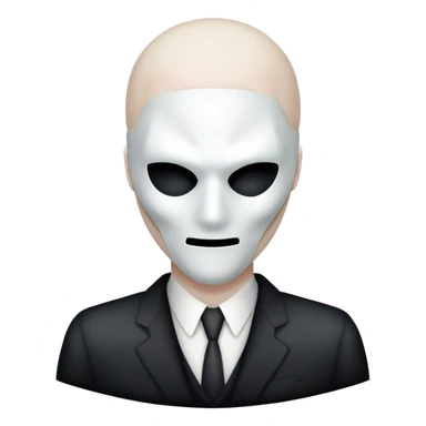 slenderman with a white mask with no details on it sticker