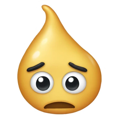 a happy sad overwhlemd puking emojo that is still cute  sticker