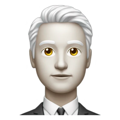 white skinned man head future cyberpunk banker crypto usd rich sticker