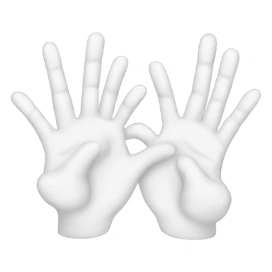 two hands greeting sticker