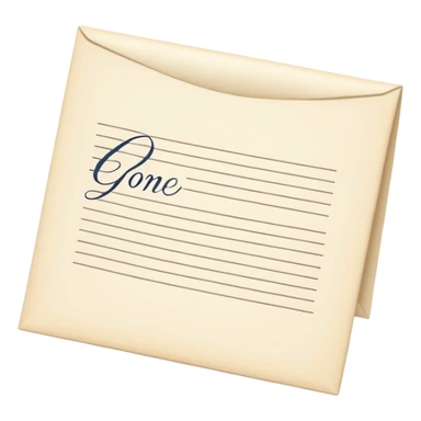 Light cream color romantic letter sticker