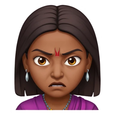 indian angry mom sticker
