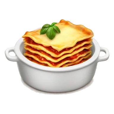 lasagna in a bowl sticker