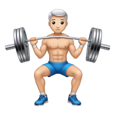 barbell, backpain sticker