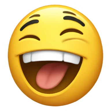 Laughing emoji sticker