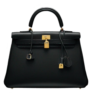 Black Hermes Kelly bag  sticker
