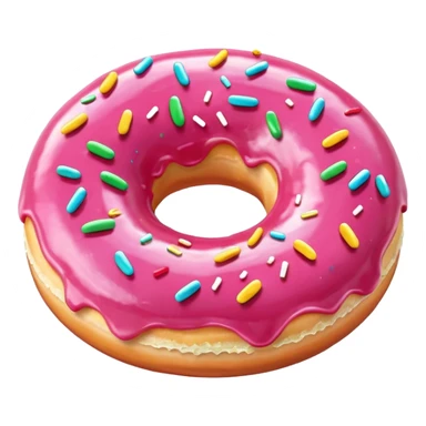 Pink Glazed Donut sticker