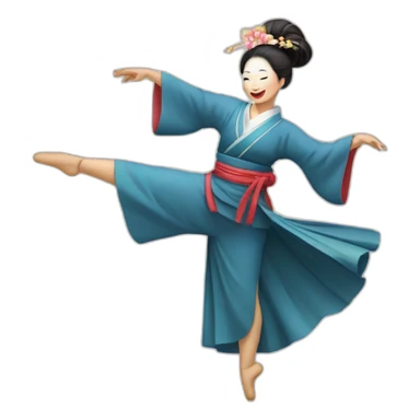 Danseuse japonaise  sticker