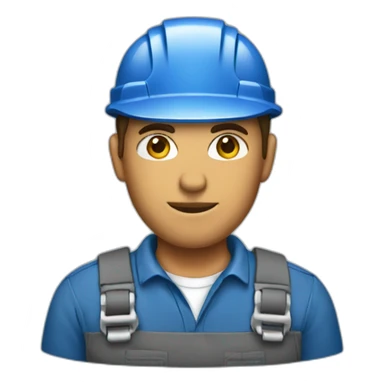 blue collar worker sticker