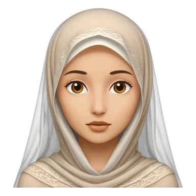 veiled woman sticker