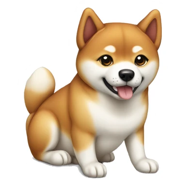 shiba inu sitting sticker