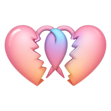 Two-hearts-coloured-light-pastel-shade sticker