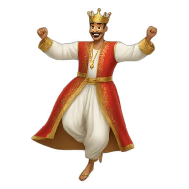 King of Morocco dancing sticker