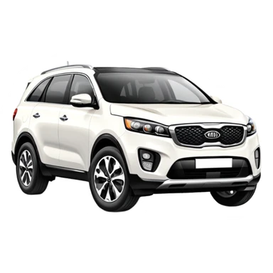 white Kia Sorento SUV car sticker
