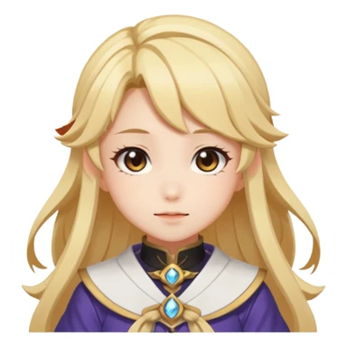 Cute Lumine from Genshin Impact in Photorealistic Hoyoverse Anime Style  sticker