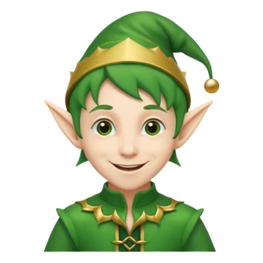 Christmas elf sticker