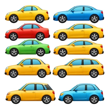 need emojis of cars from cartoons or movies and real life cars sticker