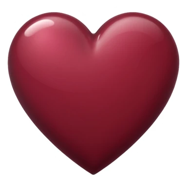 burgundy heart emoji sticker