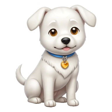 Perro aestetic blanco sticker