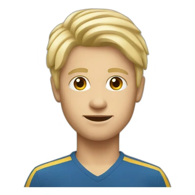 Young Swedish man with blonde hair sticker