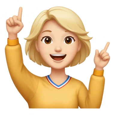 face cheering at a parade, joyful expression sticker