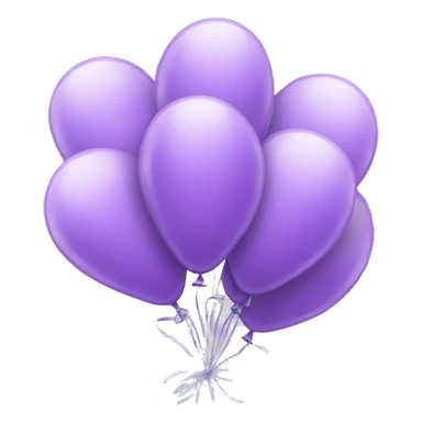 Bundle of light purple balloons  sticker