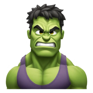 Hulk standing with his hands crossed with a happy smirk on and eyes closed sticker
