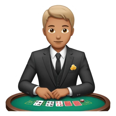 Man gambling  sticker