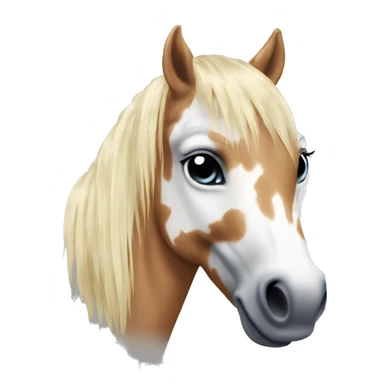 appaloosa horse with long blonde mane  sticker
